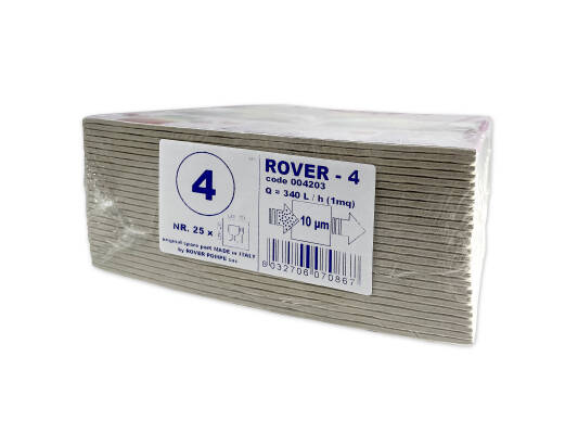 Placa filtranta Rover 4 20x20, dimensiune standard, filtrare vin grosiera (vin tulbure)