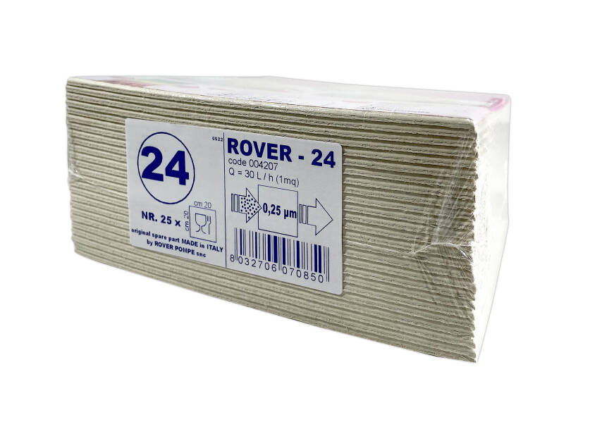 Placa filtranta Rover 24 20×20, dimensiune standard, filtrare vin sterila stransa (pentru imbuteliere) FILTRARE 2023-09-30