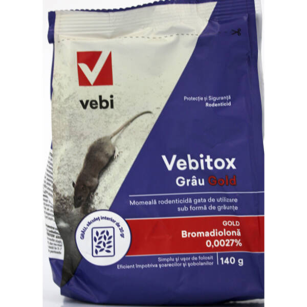 Vebitox Grau Gold 140 gr, raticid, Vebi