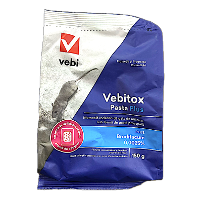 Vebitox Pasta Plus 150 gr, raticid, Vebi