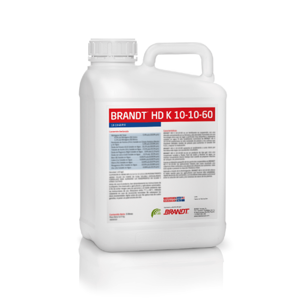 Brandt HD 10-10-60 5L ingrasamant tip NPK foliar/fertirigare