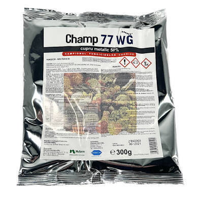 Champ 77WG 300 gr fungicid cupric de contact, NuFarm (cartof, castraveti, tomate, vita de vie, mar)