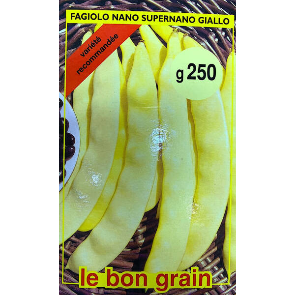 Seminte fasole galbena, lata Super Nano Giallo 250 gr, Le Bon Grain