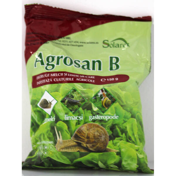 Agrosan B 150 gr moluscocid (melci, limacsi, gastropode) Moluscocide 2023-09-30