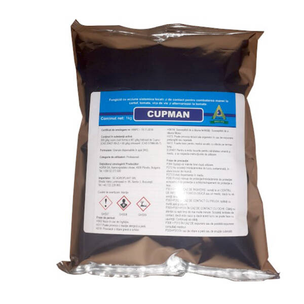 Cupman 10 kg fungicid sistemic si de contact (cartof, tomate, vita de vie) Fungicide 2023-09-30