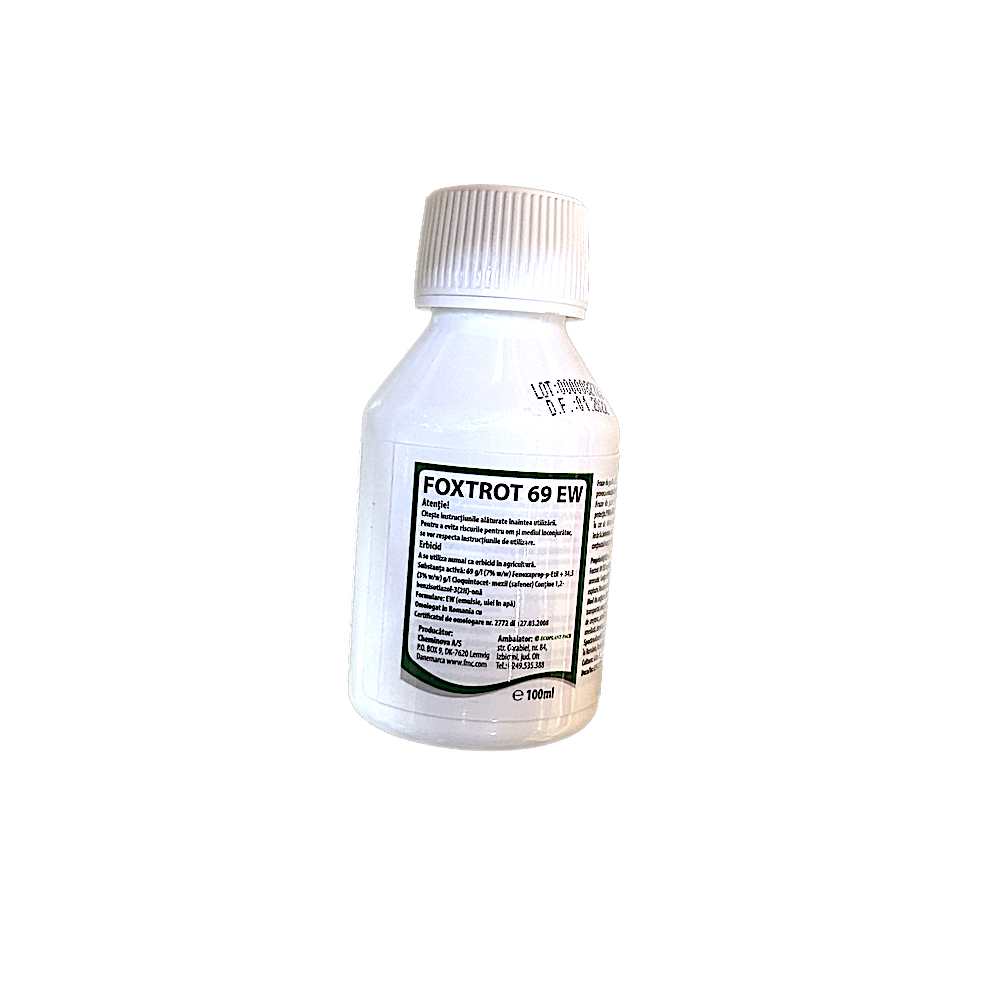 Foxtrot 69EW 100 ml, erbicid selectiv, FMC, grau (buruieni monocotiledonate anuale) Erbicide 2023-09-30
