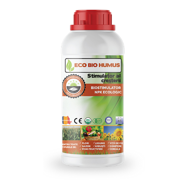 Eco Biohumus 1L, biostimulator crestere, BHS, produs ecologic