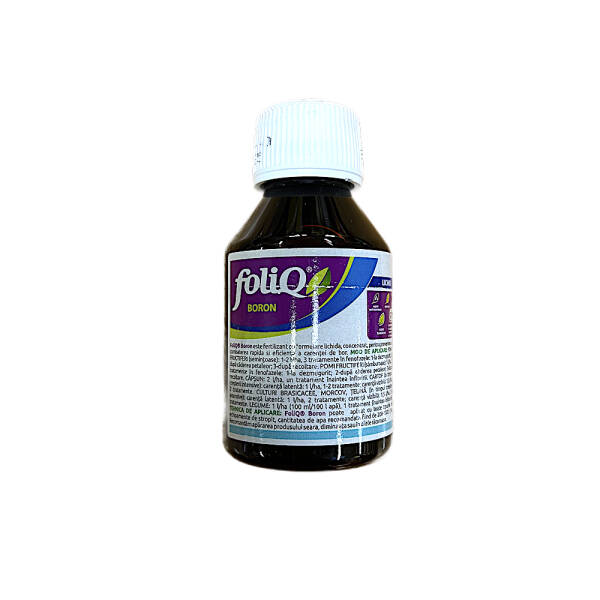 Foliq Boron 100 ml, ingrasamant foliar pentru combaterea carentei de Bor