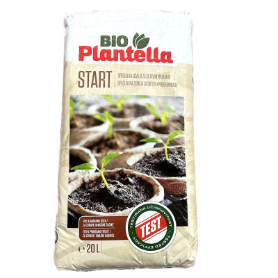 Turba Bio Plantella Start 20 L, turba pentru plantare, transplantare, rasaduri