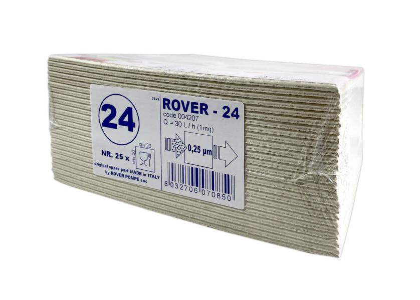 Pachet Promo 25 placi filtrante Rover 24, filtrare vin sterila stransa (pentru imbuteliere) FILTRARE 2023-09-30