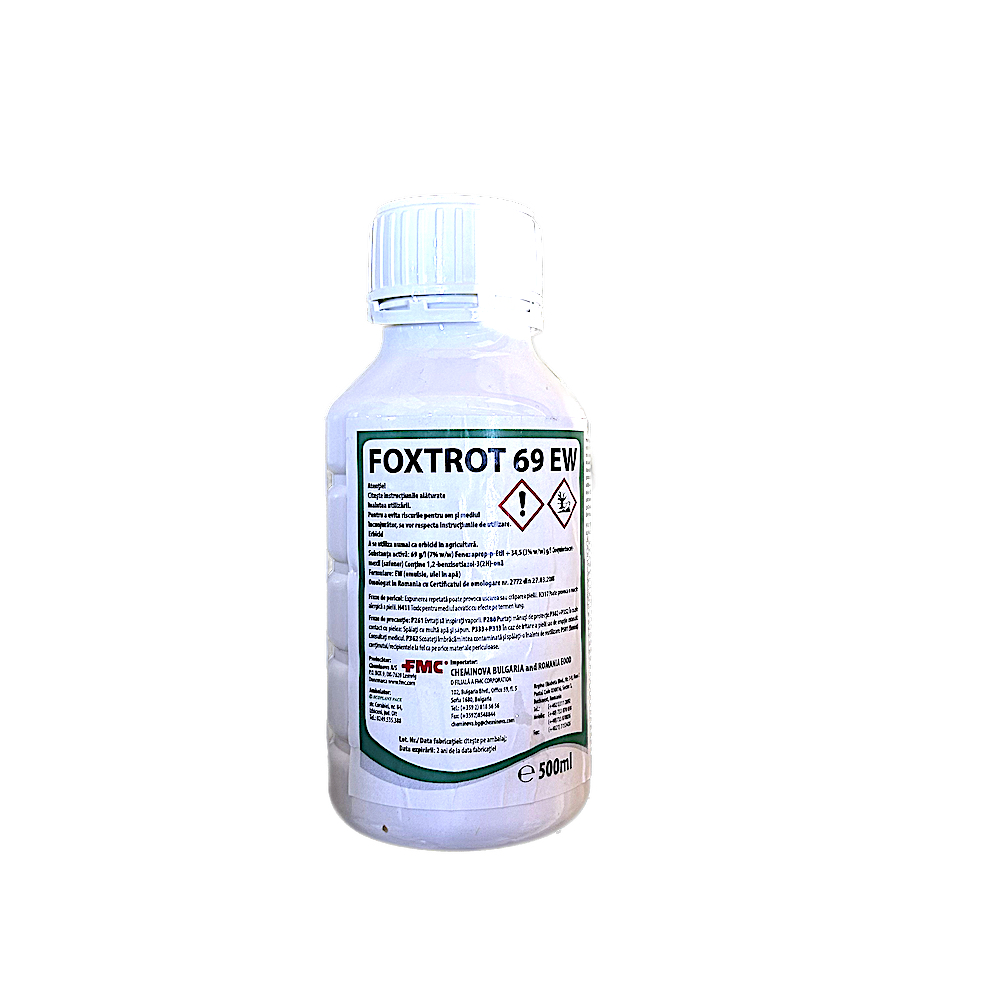 Foxtrot 69EW 500 ml, erbicid selectiv, FMC, grau (buruieni monocotiledonate anuale)
