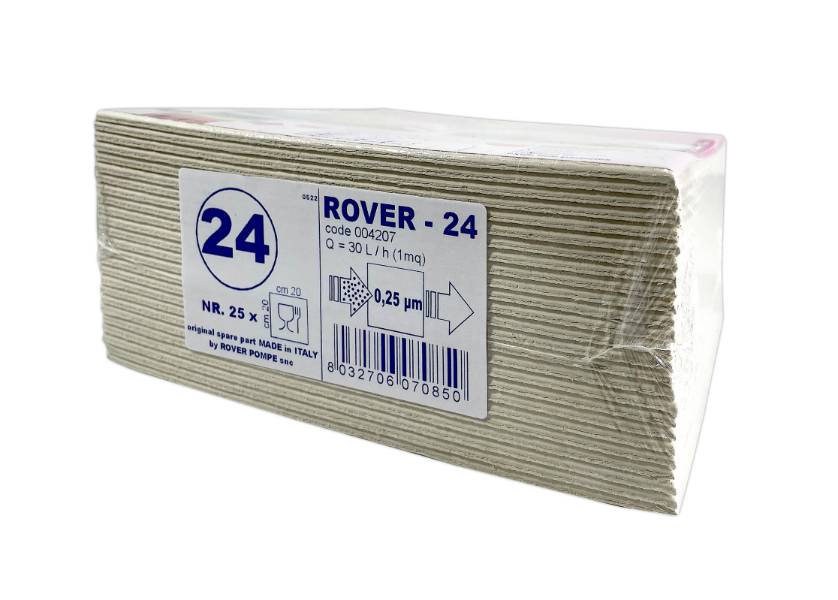 Pachet Promo 25 placi filtrante Rover 24, filtrare vin sterila stransa (pentru imbuteliere)