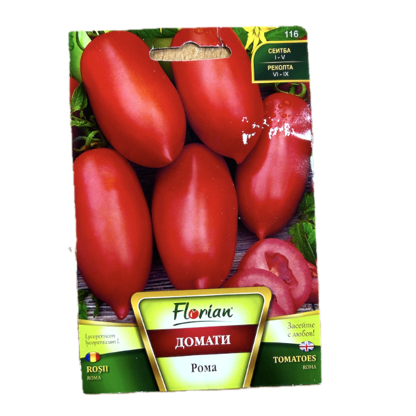 Seminte tomate Roma 1 gr, Florian Bulgaria