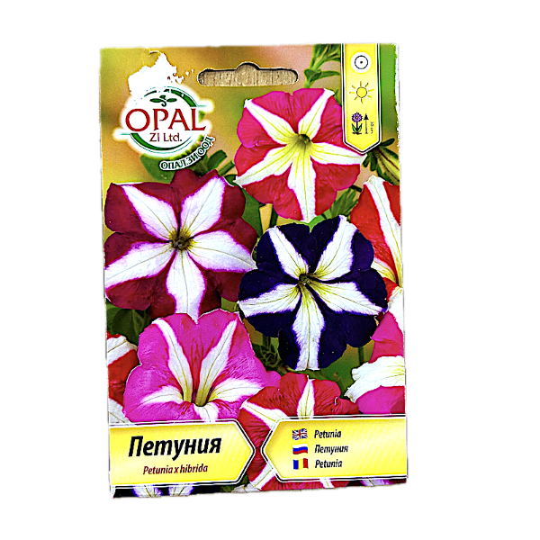 Seminte flori Petunia Stelata Star Mix 0,2 gr, OpalZi Bulgaria