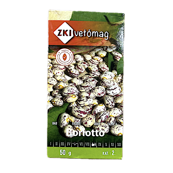 Seminte fasole urcatoare pestrita Borlotto 50 gr, Zki