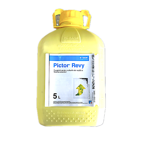 Pictor Revy 5 L, fungicid sistemic, Basf, pentru rapita si floarea soarelui, 2 substante active (Revysol si Boscalid)