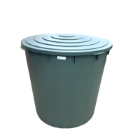 Cada Mastellone 500 L, verde, din plastic, cu capac 