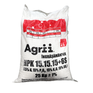 Ingrasamant complex NPK 15-15-15 +15%SO2 sac 25 kg