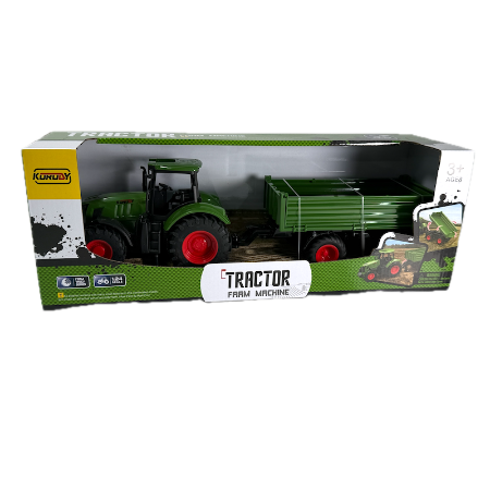 Jucarie tractor cu remorca